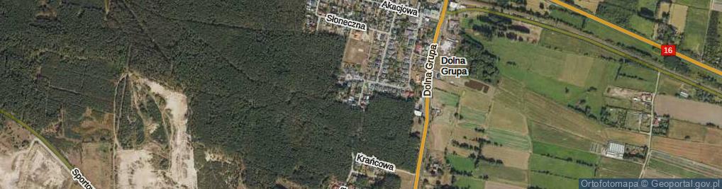 Zdjęcie satelitarne Brzozowa ul.